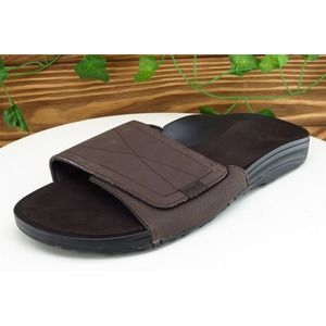 Abeo Size 9 N‎ Brown Slide Synthetic Men Shoes